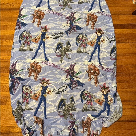 1996 90s Yugioh Fitted Sheets rare vintage bedding fabric anime Yu